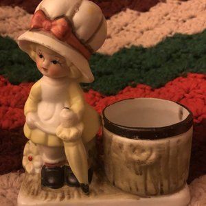 Vintage 'Little Luvkins' Hand-Painted Porcelain Jasco Figurine 1979